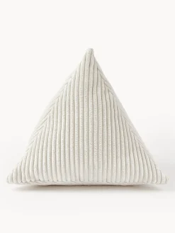 Cojín triangular de pana Kylen