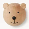 Colgador de pared de madera de haya Bear