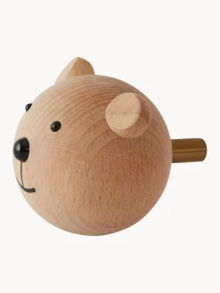 Colgador de pared de madera de haya Bear