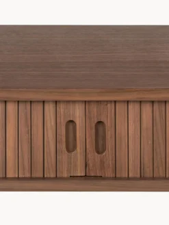 Consola de madera con puertas enrollables y frente acanalado Barbier