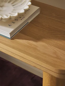 Consola de madera de roble Kalia