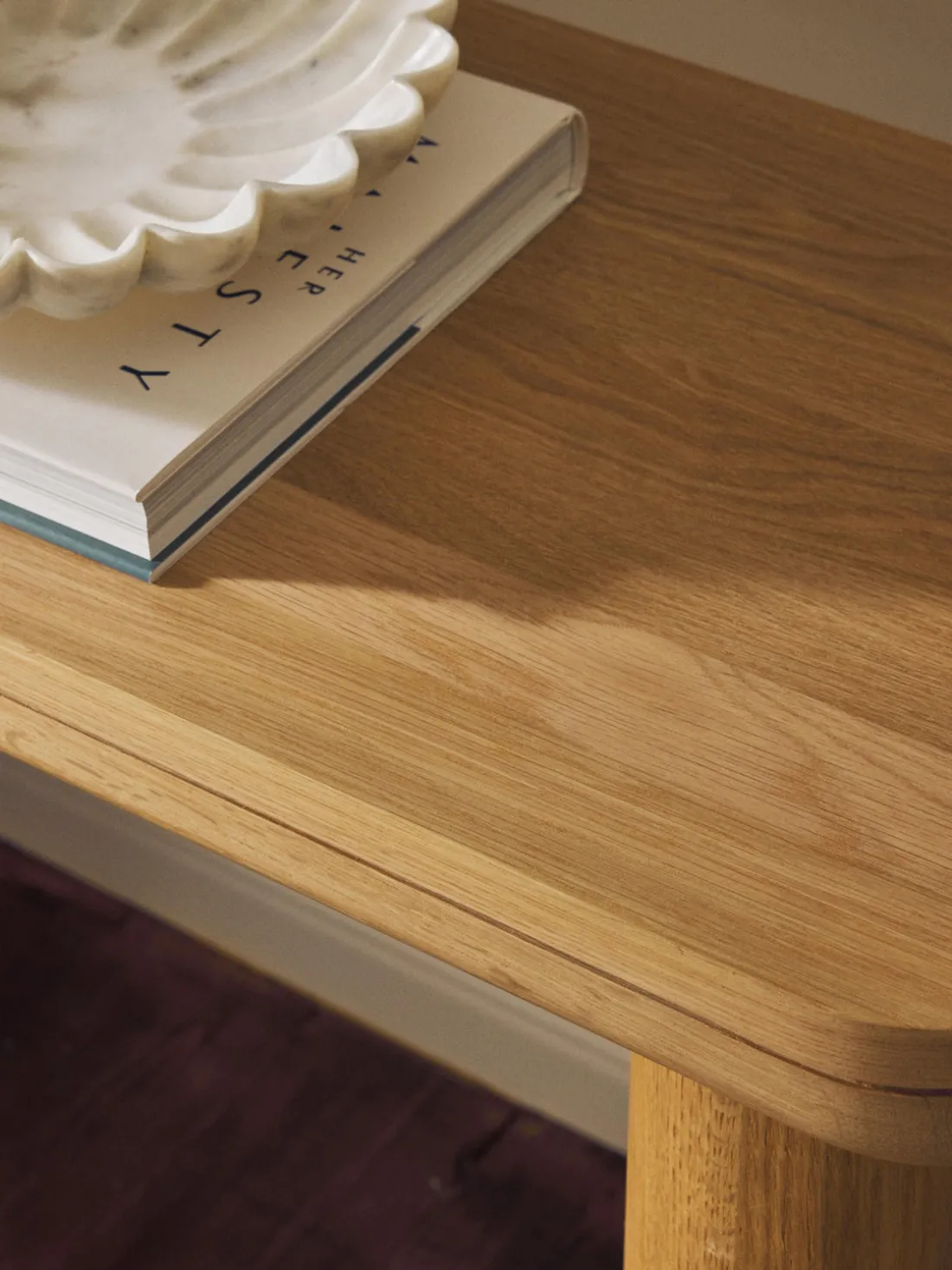 Consola de madera de roble Kalia