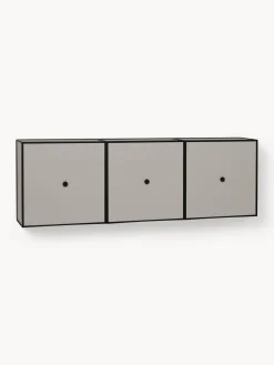 Consola de pared de madera y metal Frame