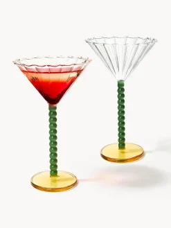 Copas de cóctel de vidrio de borosilicato Perle, 2 uds.
