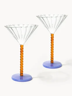 Copas de cóctel de vidrio de borosilicato Perle, 2 uds.