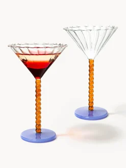 Copas de cóctel de vidrio de borosilicato Perle, 2 uds.