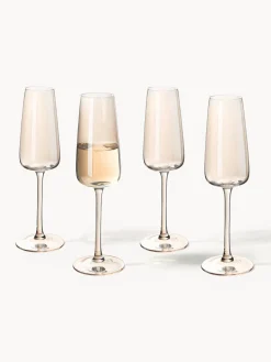 Copas de champán sopladas Ellery, 4 uds.