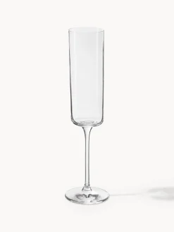 Copas de champán Xavia de cristal, 4 uds.