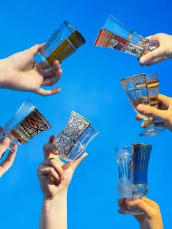 Copas de cristal Hybrid, 3 uds.