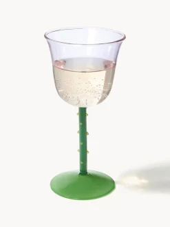 Copas de vino artesanales de vidrio borosilicato Dot, 2 uds.