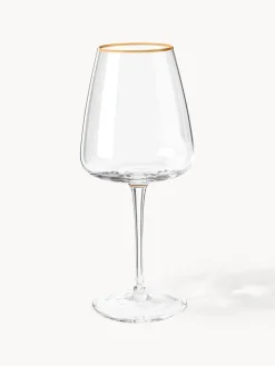 Copas de vino blanco de vidrio soplado Ellery, 4 uds.