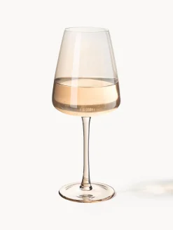 Copas de vino blanco sopladas Ellery, 4 uds.
