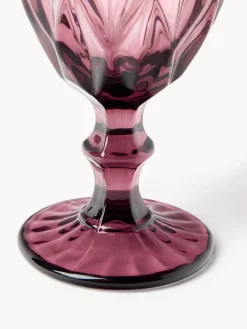 Copas de vino con patrón texturizado Colorado, 4 uds.
