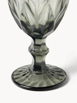 Copas de vino con patrón texturizado Colorado, 4 uds.