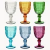Copas de vino con relieves Syrah, 6 uds.