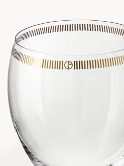 Copas de vino de cristal con decoración dorada Dvorak, 6 uds.