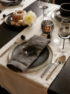 Copas de vino de vidrio soplado artesanalmente Smoke, 4 uds.