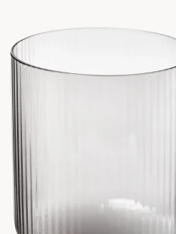 Copas de vino sopladas con relieves Ripple, 2 uds.