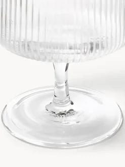Copas de vino sopladas con relieves Ripple, 2 uds.