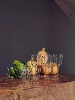 Copas de vino sopladas de vidrio borosilicato Nob, 2 uds.