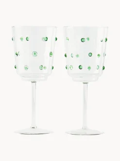 Copas de vino sopladas de vidrio borosilicato Nob, 2 uds.
