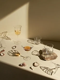 Copas de vino sopladas Swirl, 4 uds.