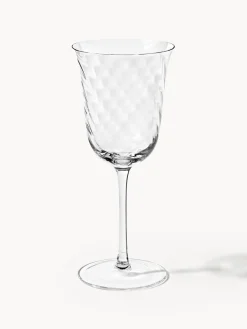 Copas de vino sopladas Swirl, 4 uds.