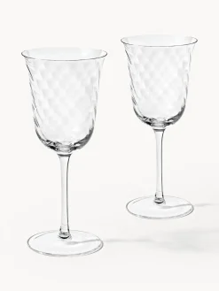 Copas de vino sopladas Swirl, 4 uds.