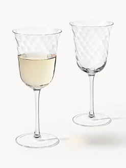 Copas de vino sopladas Swirl, 4 uds.
