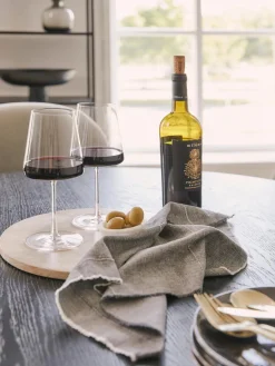 Copas de vino tinto de cristal Power, 6 uds.