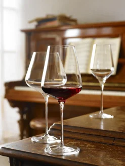 Copas de vino tinto de cristal Quatrophil, 6 uds.