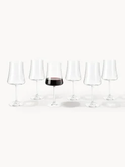 Copas de vino tinto de cristal Gwenda, 6 uds.