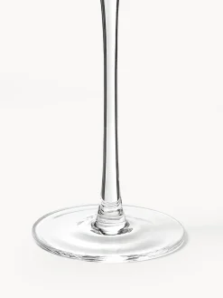 Copas flauta de champán artesanales con relieves Cami, 4 uds.