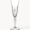 Copas flauta de champán de cristal con relieve Melodia, 6 uds.
