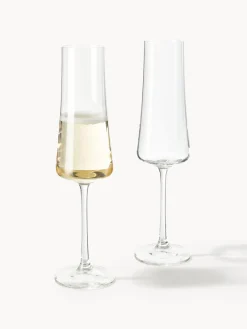 Copas flauta de champán de cristal Gwenda, 6 uds.