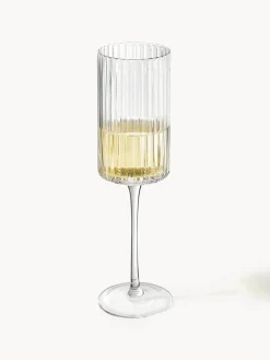 Copas flauta sopladas Aleo, 4 uds.