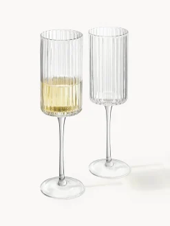 Copas flauta sopladas Aleo, 4 uds.