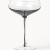 Copas pompadour de champán de vidrio con degradado sopladas Smoke, 4 uds.