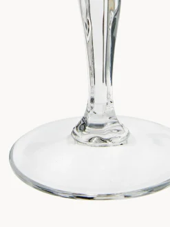 Copas pompadour de champán de cristal con relive Opera, 6 uds.