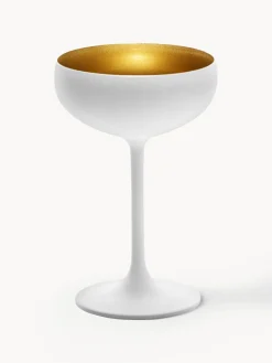 Copas pompadour de champán de cristal Elements, 6 uds.