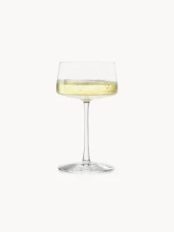 Copas pompadour de champán de cristal Power, 6 uds.