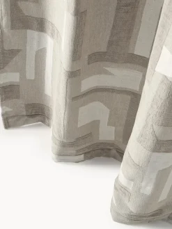 Cortina opaca de chenilla con cinta de lazo Felice, 2 uds.