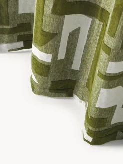 Cortina opaca de chenilla con cinta de lazo Felice, 2 uds.