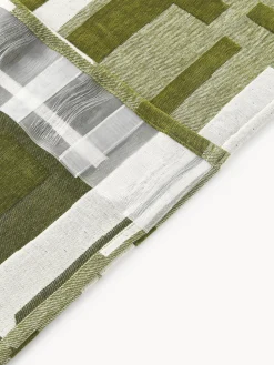 Cortina opaca de chenilla con cinta de lazo Felice, 2 uds.