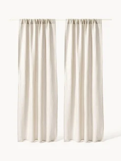 Cortina semitransparente con dobladillo Harmony, 2 uds.