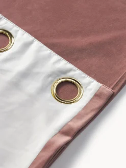 Cortinas de terciopelo oscuras con ojales Rush, 2 uds.