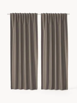 Cortinas opacas con multibanda Asher, 2 uds.