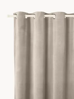 Cortinas oscurecedoras de terciopelo con ojales Rush, 2 uds.