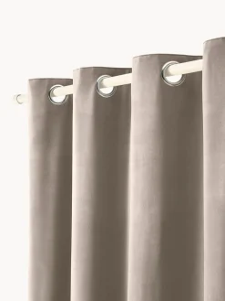 Cortinas oscurecedoras de terciopelo con ojales Rush, 2 uds.