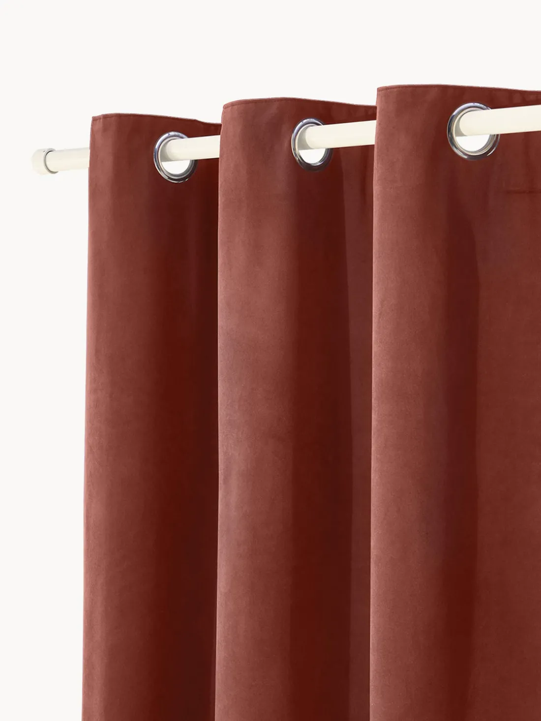 Cortinas oscurecedoras de terciopelo con ojales Rush, 2 uds.